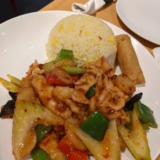 Chicken with Spicy Garlic Sauce Lunch Special