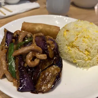 Eggplant with Garlic Sauce with Shredded Pork Lunch Special