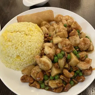 Shrimp and Cashew Nuts with Plum Sauce Lunch Special