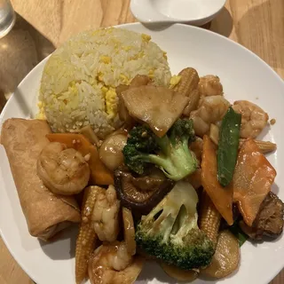 Shrimp with Mixed Vegetables Lunch Special