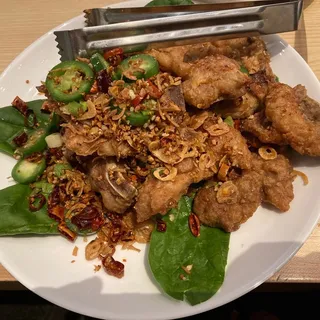 Crispy Pork Chops W. salt & pepper