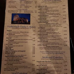 Menu page 1
