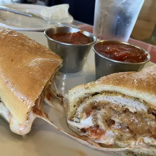 Veal parm sub. Lunch. Get this!!