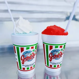 Large Joe-Latti and Large Italian Ice