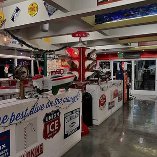 the inside of a restaurant