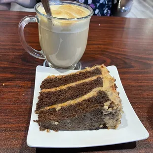 German Chocolate Cake with Cappuccino