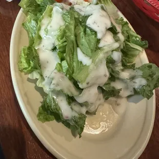 Salad with Italian dressing