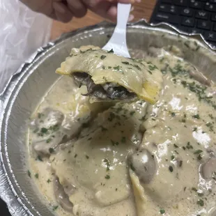 Portabella Mushroom Ravioli