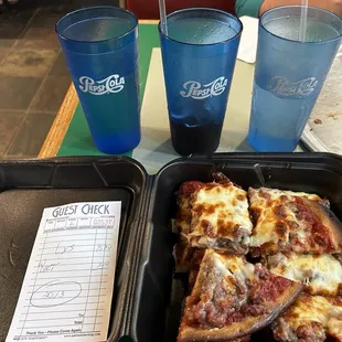 Leftover Pizza &amp; drinks (25% discount on Tues)