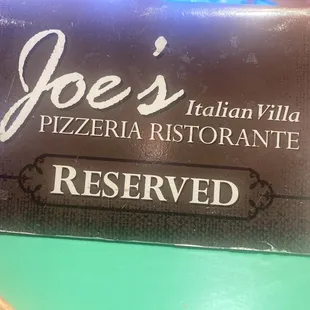 a restaurant sign