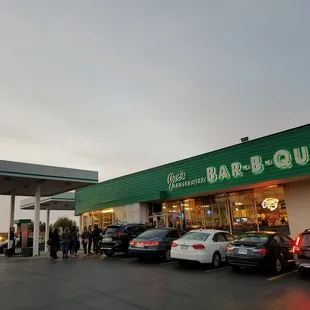 Outside