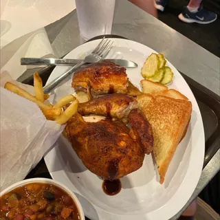 Smoked Chicken Dinner Half-Chicken