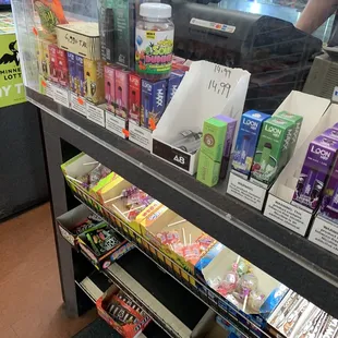 a view of the counter