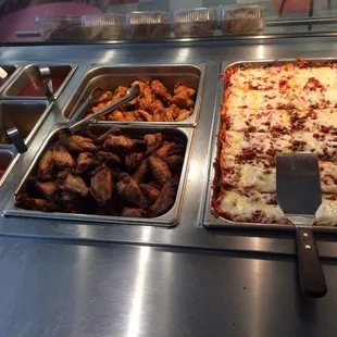 Every wed 50 cent wing and lasagna mmm