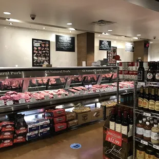 the meat section