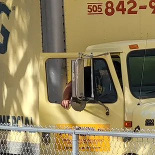 Drivers leaving after they ran over fence