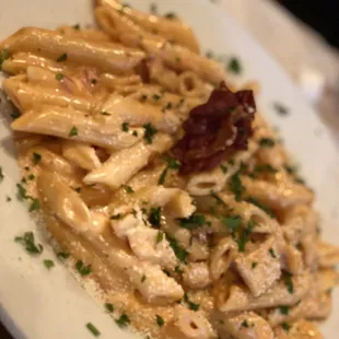 Penny alla vodka with chicken big portion it feed 2