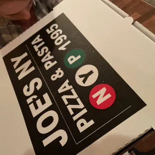 a pizza box