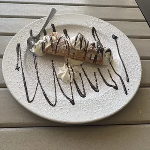 The Freshly filled Cannoli work of art.  From my previous first visit.