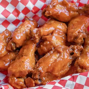 Fresh never frozen wings.  - Mild, Medium, Hot, BBQ, Lemon Pepper, Garlic Parm, Sweet Chili, Mango Habanero, Salt&amp;Vinegar, Teriyaki