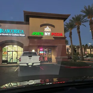 the front of the restaurant