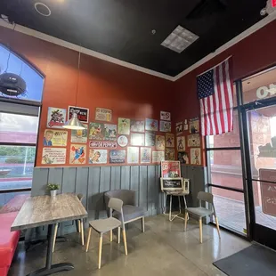 the inside of the restaurant