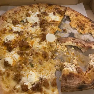 Chicken paprikas pizza. Not good at all!