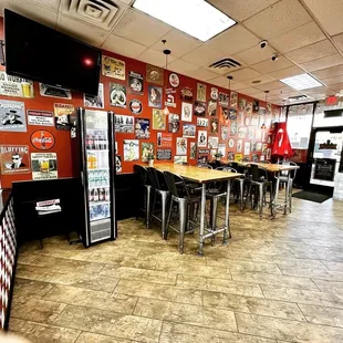 the inside of the restaurant