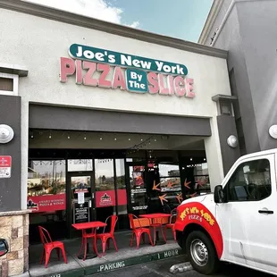 the front of the restaurant