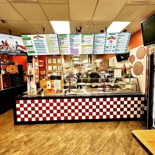 the inside of the restaurant