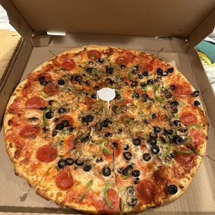 a pizza in a box