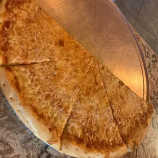 NY style cheese thin crust pizza