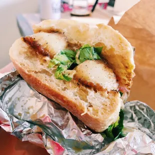 The Rich Boy sandwich - scallops