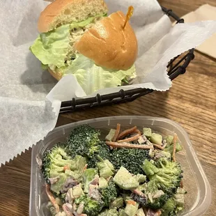 Joe's Chicken Salad Sandwich &amp; Broccoli Salad