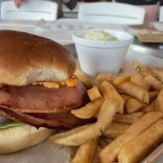 Smoked Bologna Sandwich