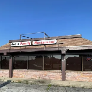 the front of the restaurant
