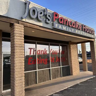 the front of the restaurant