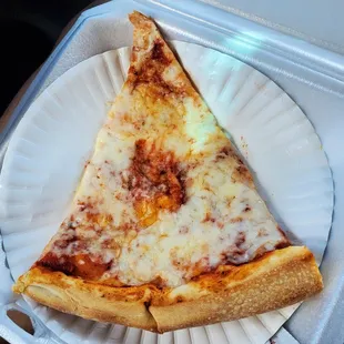 Slice of cheese pizza