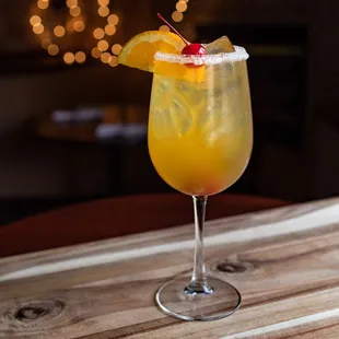 a glass of orange juice