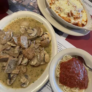 Joe's Favorite and Baked Ziti