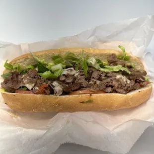 Jesse&apos;s Philly steak sandwich