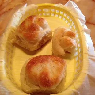 a basket of biscuits