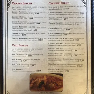 menu, chicken wings and fried chicken