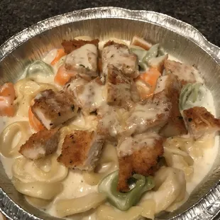 Tortellini Alfredo with Chicken
