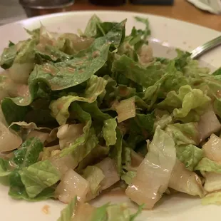 Side Spring Salad with Homemade Balsamic Dressing (so good)