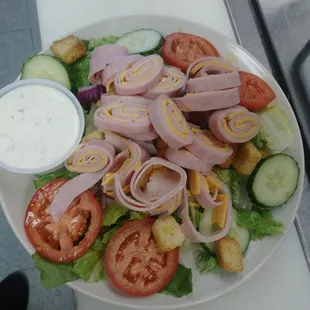 a plate of salad