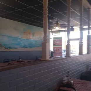 There's additional seating on the other side.