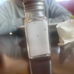 There were ants in are salt