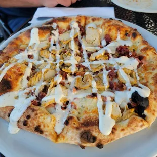 Chicken Bacon Ranch pizza