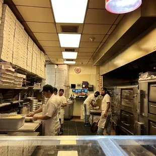 the kitchen of a restaurant